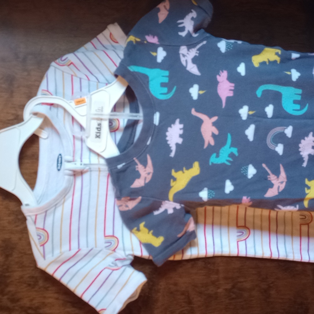 EUC 2 Pairs Girls Old Navy Pajama Lot Size 5T Fall Winter Warm